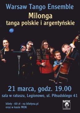 Legionowo Wydarzenie Koncert Warsaw Tango Ensemble - tanga polskie i argentyńskie