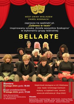Wieliszew Wydarzenie Spektakl "Zabawa w teatr" Grupa Tetralna Bellarte